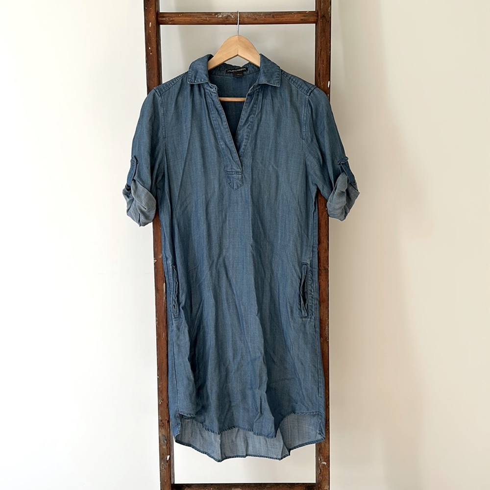 Chelsea + Theodore Denim Shirt Dress